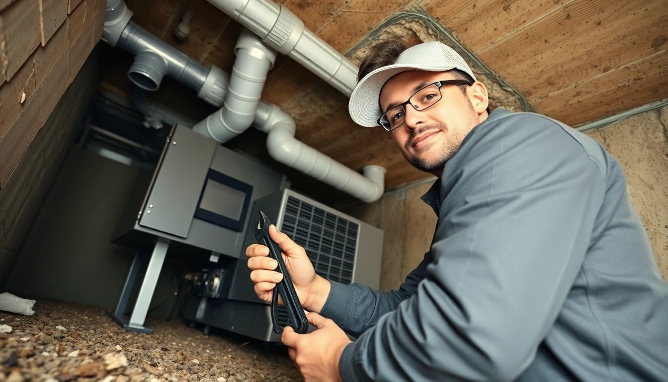 Crawl Space Dehumidifier Installation